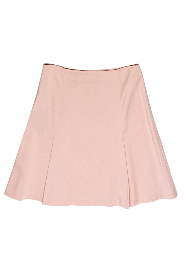Current Boutique-Piazza Sempione - Light Pink Cotton Blend A-Line Skirt Sz 4