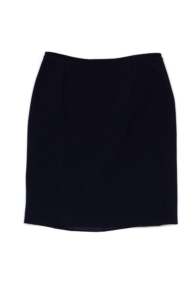 Current Boutique-Piazza Sempione - Navy Gathered Skirt Sz 10