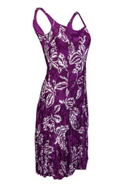 Current Boutique-Piazza Sempione - Purple Floral Print Tank Dress Sz 4