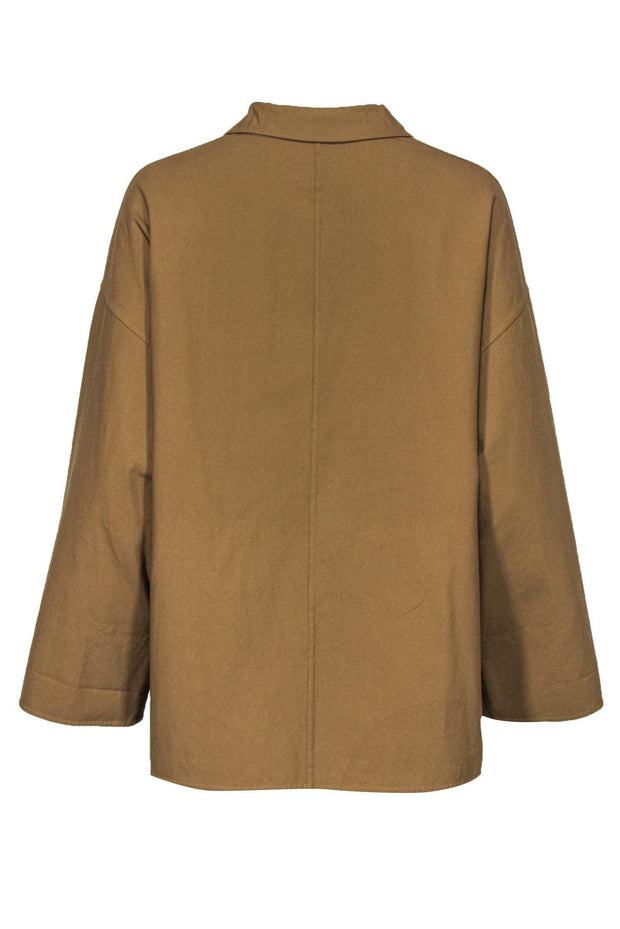 Current Boutique-Piazza Sempione - Tan Oversized Cotton Jacket Sz M