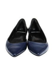 Current Boutique-Pierre Hardy - Patent Leather Royal Blue & Black Flats Sz 8.5
