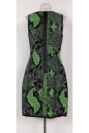 Current Boutique-Pink Tartan - Green & Black Snakeskin Print Dress Sz 4