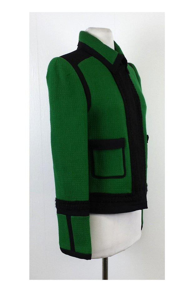Current Boutique-Pink Tartan - Green & Black Wool Jacket Sz 8