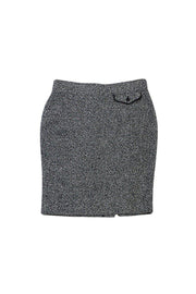 Current Boutique-Pink Tartan - Grey, Black & White Woven Skirt Sz 8