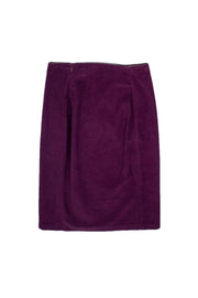 Current Boutique-Pinko - Faux Suede Purple Pencil Skirt Sz 6