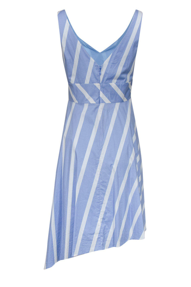 Current Boutique-Plenty by Tracy Reese - Blue & White Striped Fit & Flare Dress Sz 10