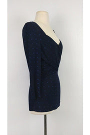 Current Boutique-Plenty by Tracy Reese - Navy Print Top Sz M