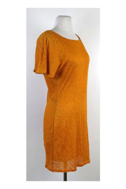 Current Boutique-Plenty by Tracy Reese - Orange Linen Short Sleeve Dress Sz S