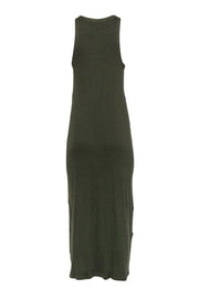 Current Boutique-Polo Ralph Lauren - Olive Ribbed Sleeveless Maxi Dress Sz L