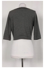 Current Boutique-Ports 1961 - Grey Wool Cropped Cardigan Sz M