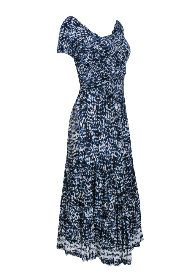 Current Boutique-Poupette St Barth - Blue & White Tie-Dye Maxi Dress Sz M