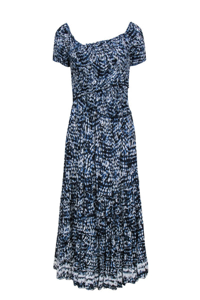 Current Boutique-Poupette St Barth - Blue & White Tie-Dye Maxi Dress Sz M
