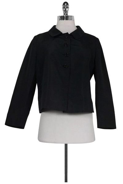 Current Boutique-Prada - Black Button Down Jacket 8