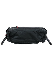 Current Boutique-Prada - Black Nylon & Leather Studded Vela Crossbody Bag