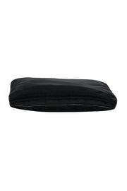Current Boutique-Prada - Black Nylon Mini Handbag w/ Embroidered Trim