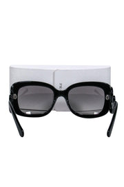 Current Boutique-Prada - Black Square Sunglasses w/ Scrolled Accents
