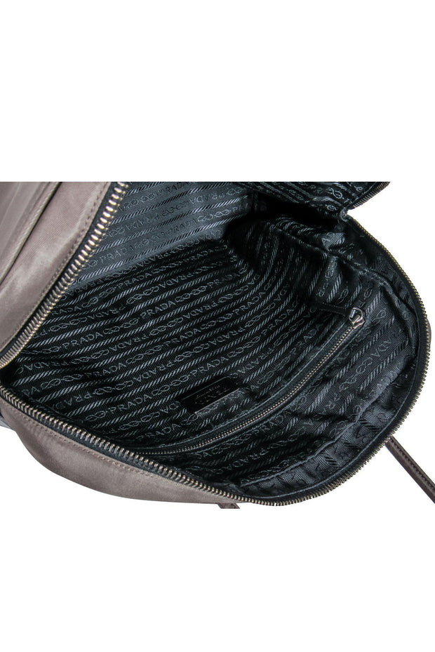 Current Boutique-Prada - Dark Grey Nylon Handbag