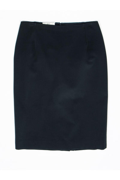 Current Boutique-Prada - Deep Navy Nylon Pencil Skirt Sz 4