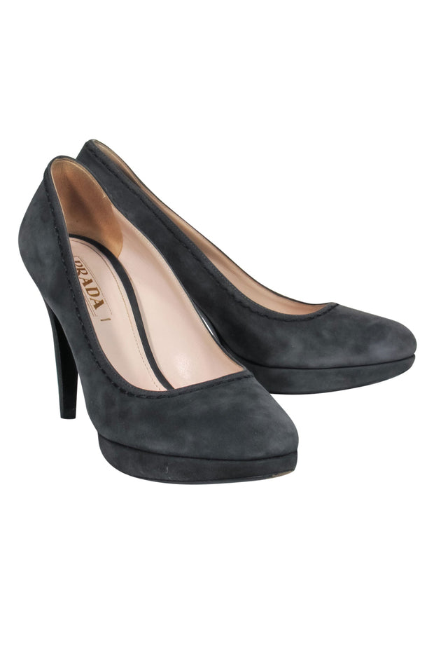 Pointed Toe pumps in black suede - Design Shoes