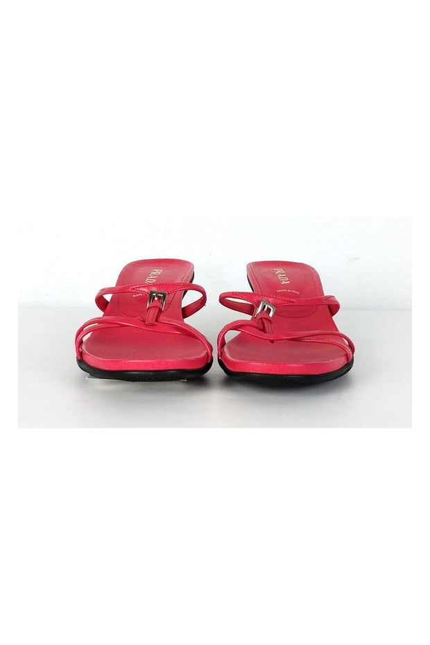 Current Boutique-Prada - Hot Pink Strappy Sandals Sz 7.5