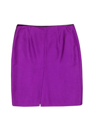 Current Boutique-Prada - Purple Midi Pencil Skirt Sz 12