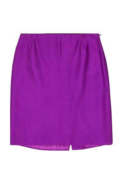 Current Boutique-Prada - Purple Midi Pencil Skirt Sz 12