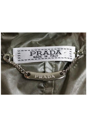 Current Boutique-Prada - Semi-Sheer Olive Rain Jacket Sz 2