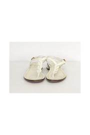Current Boutique-Prada - White Braided Sandals Sz 8