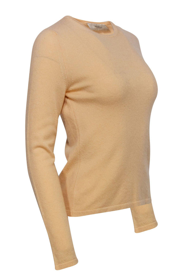 Current Boutique-Pringle of Scotland - Light Yellow Cashmere Sweater Sz S