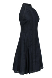 Current Boutique-Proenza Schouler - Black Button-Front Pinhole A-Line Dress Sz 6