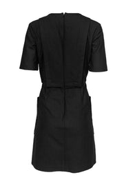 Current Boutique-Proenza Schouler - Black Dress w/ Leather Pockets Sz 8