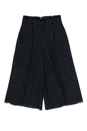Current Boutique-Proenza Schouler - Black Tweed Wide Leg Culottes Sz 8