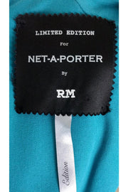 Current Boutique-RM by Roland Mouret - Teal Cap Sleeve Dress Sz 4
