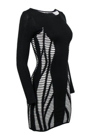 Current Boutique-RVN - Black Knit Bandage Dress w/ Cutouts Sz S
