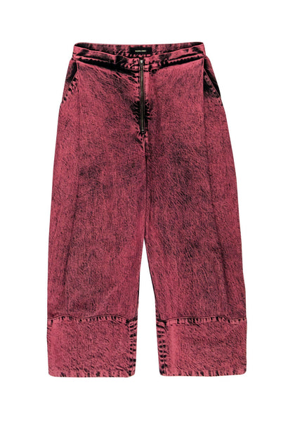 Current Boutique-Rachel Comey - Mauve Acid Wash Wide Leg Cropped Jeans Sz 6