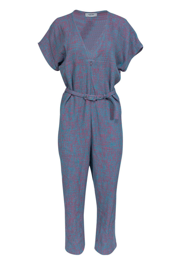Current Boutique-Rachel Comey - Pink & Blue Glinda Belted Jumpsuit Sz 12