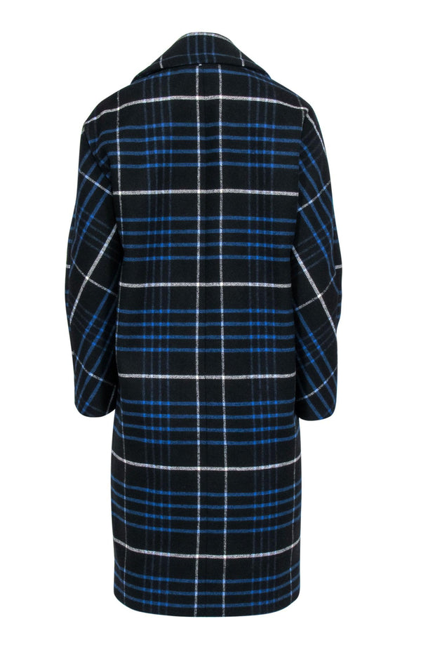 Current Boutique-Rachel Roy - Black & Blue Plaid Coat Sz XS