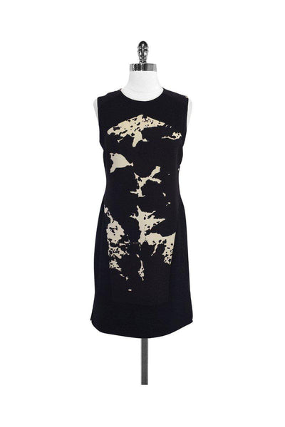 Current Boutique-Rachel Roy - Black & Cream Abstract Print Dress Sz 4