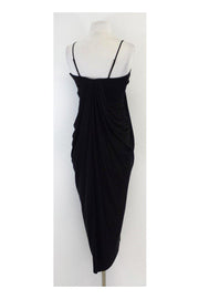 Current Boutique-Rachel Roy - Black Gathered Silk Dress Sz XS
