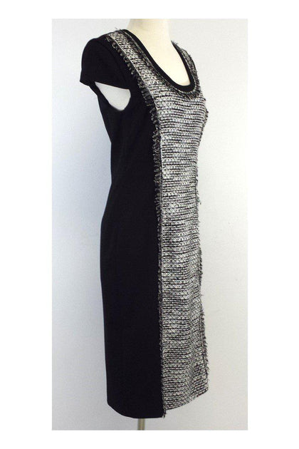 Rachel Roy - Black & White Tweed Short Sleeve Dress Sz 8 – Current Boutique