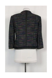 Current Boutique-Rachel Roy - Multi Tweed Zip Front Jacket Sz 4