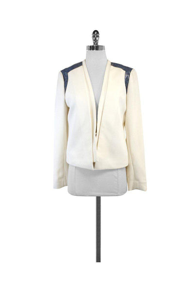 Current Boutique-Rachel Roy - White Layered Jacket Sz 8