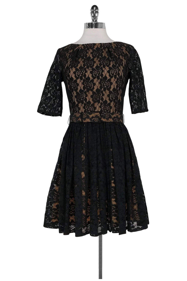 Current Boutique-Rachel Zoe - Black Lace Cocktail Dress Sz 4