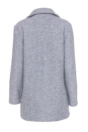 Current Boutique-Rachel Zoe - Grey Buttoned Wool Blend Coat Sz M