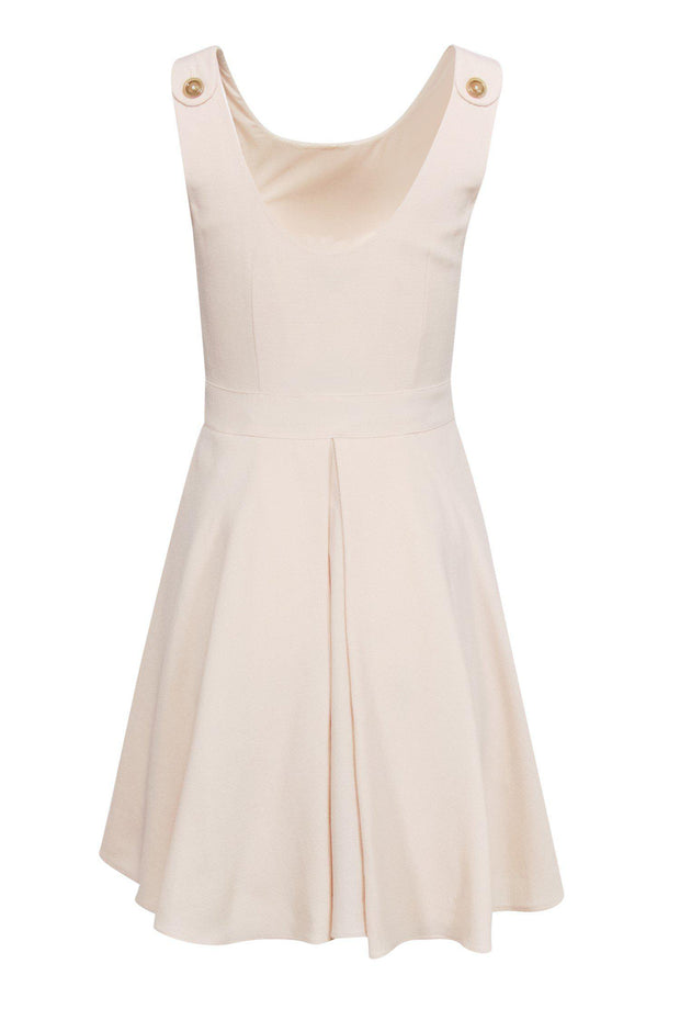 Current Boutique-Rachel Zoe - Light Peach Wool Fit & Flare Dress Sz 4