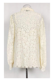 Current Boutique-Rachel Zoe - Off-White Lace Blouse Sz 10