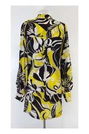 Current Boutique-Rachel Zoe - Yellow & Black Long Sleeve Shirt Dress Sz 2