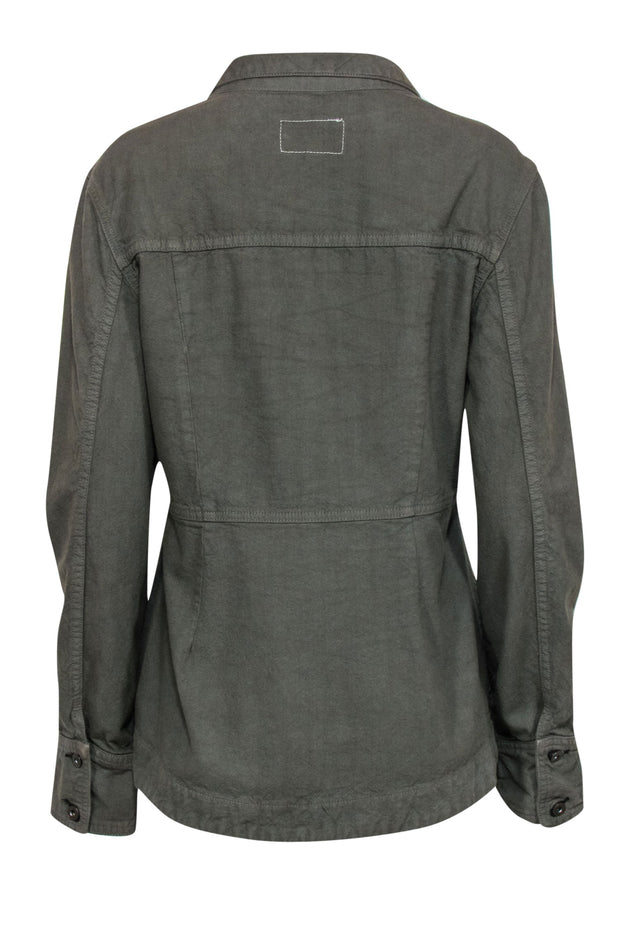 Current Boutique-Rag & Bone - Army Green Button-Front Utility Jacket Sz L