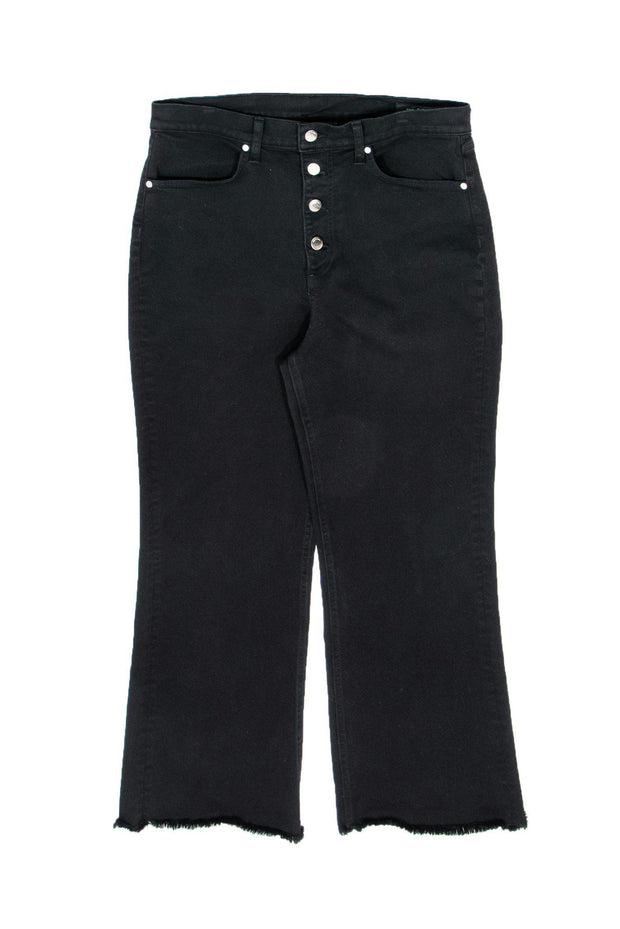 Current Boutique-Rag & Bone - Black Button-Fly Straight Leg Jeans Sz 32