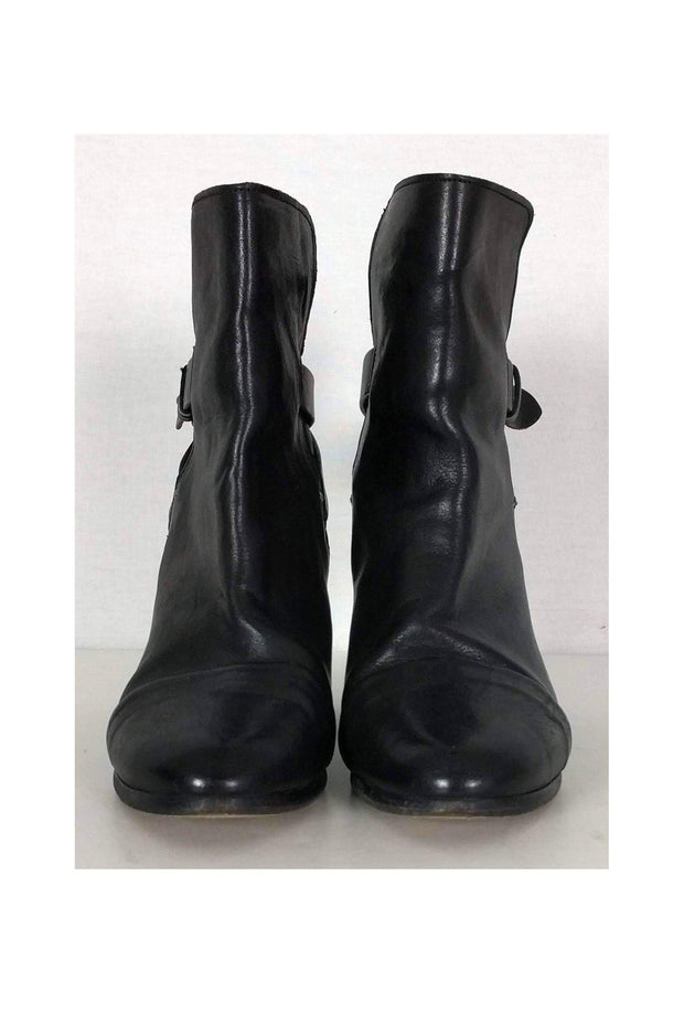 Current Boutique-Rag & Bone - Black Leather Ankle Booties Sz 8.5